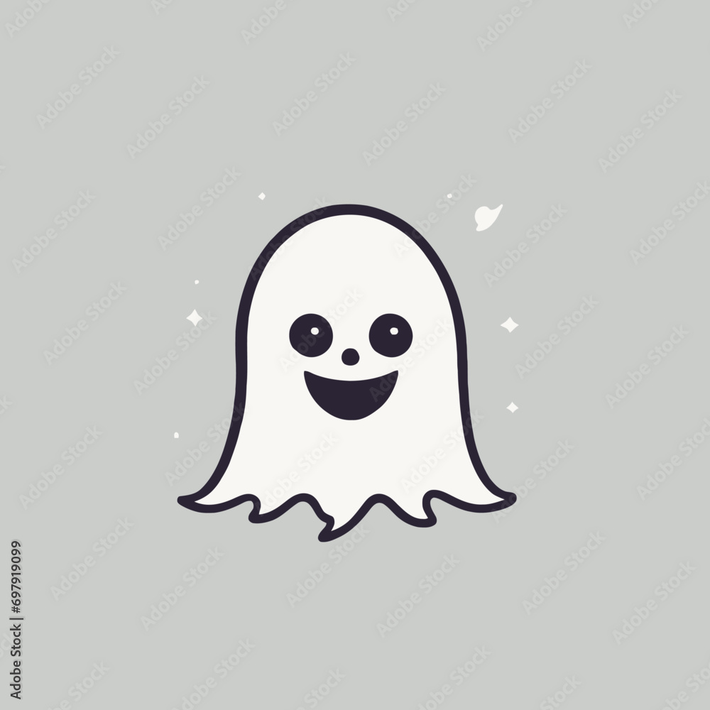 Cute Ghost Logo EPS Format Design Very Cool Cute Ghost Logo EPS Format Design Very Cool