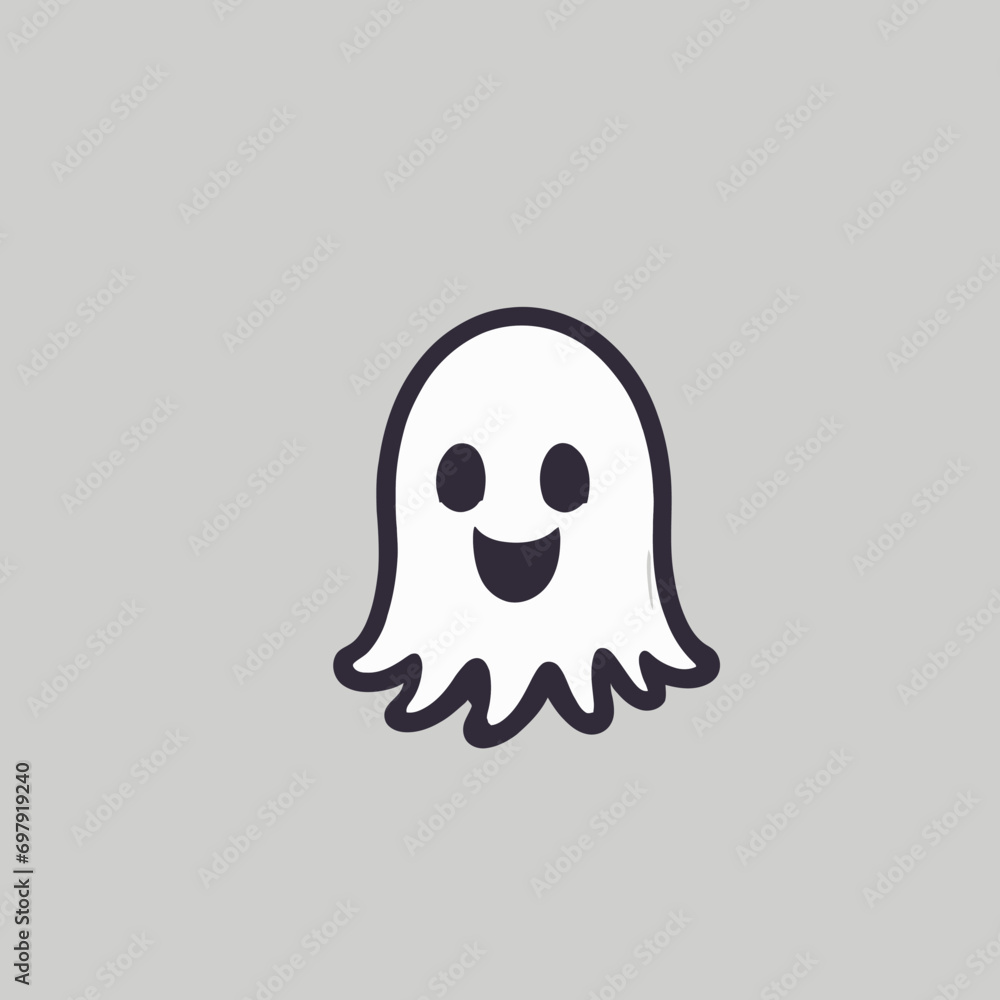 Cute Ghost Logo EPS Format Design Very Cool Cute Ghost Logo EPS Format Design Very Cool