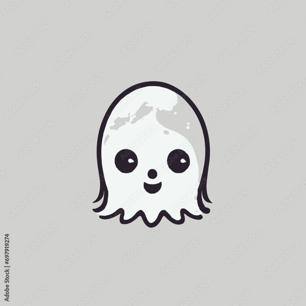 Cute Ghost Logo EPS Format Design Very Cool Cute Ghost Logo EPS Format Design Very Cool