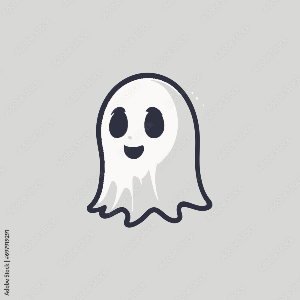 Cute Ghost Logo EPS Format Design Very Cool Cute Ghost Logo EPS Format Design Very Cool