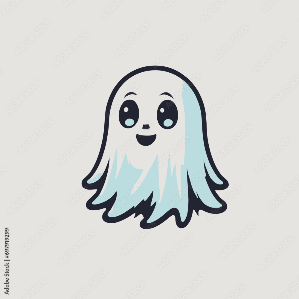 Cute Ghost Logo EPS Format Design Very Cool Cute Ghost Logo EPS Format Design Very Cool