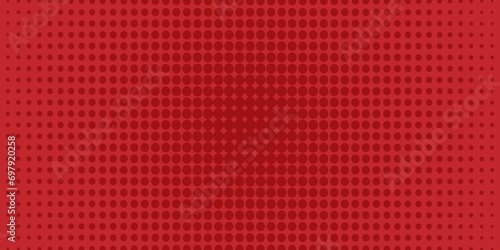 Abstract gradient red with halftone dots background