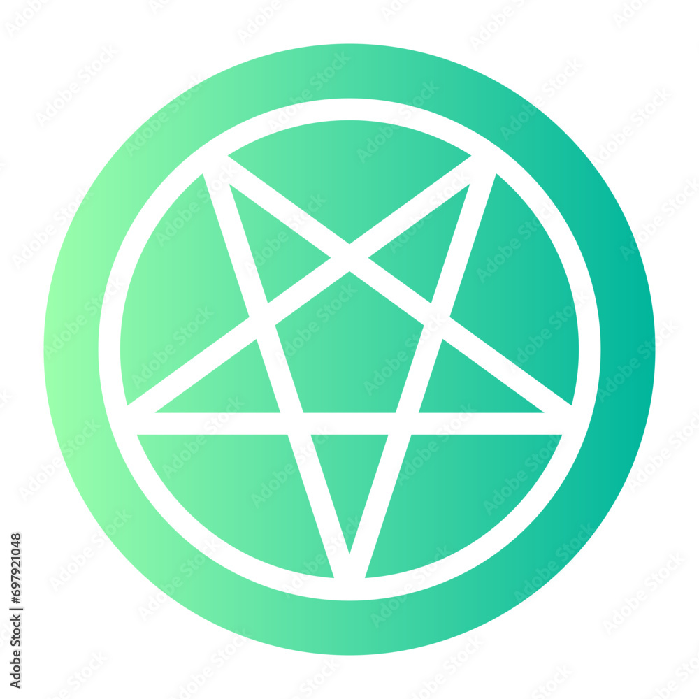 satanism gradient icon satanism gradient icon