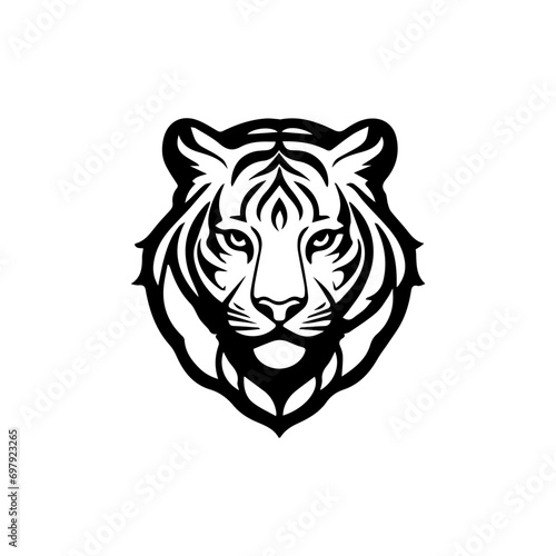 Tiger head icon vector illustration