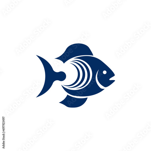 simple Fish icon vector illustration