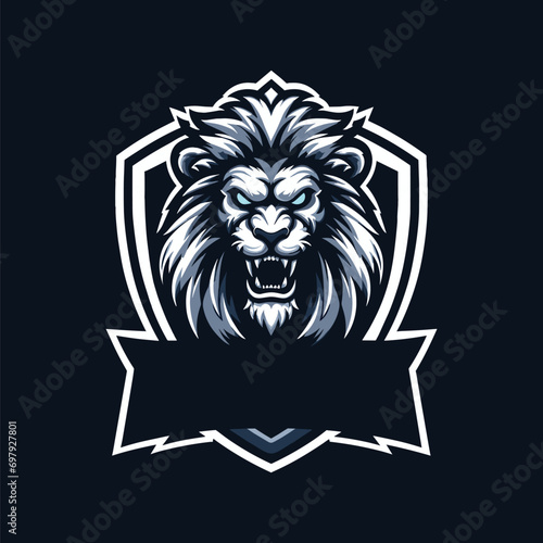 LION MASCOT LOGO VECTOR