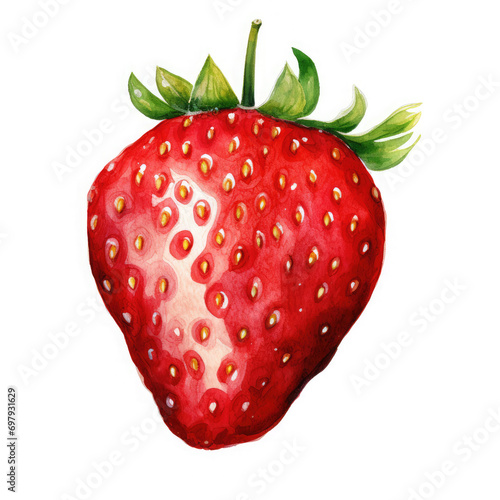 Strawberry Illustration, Generative Ai