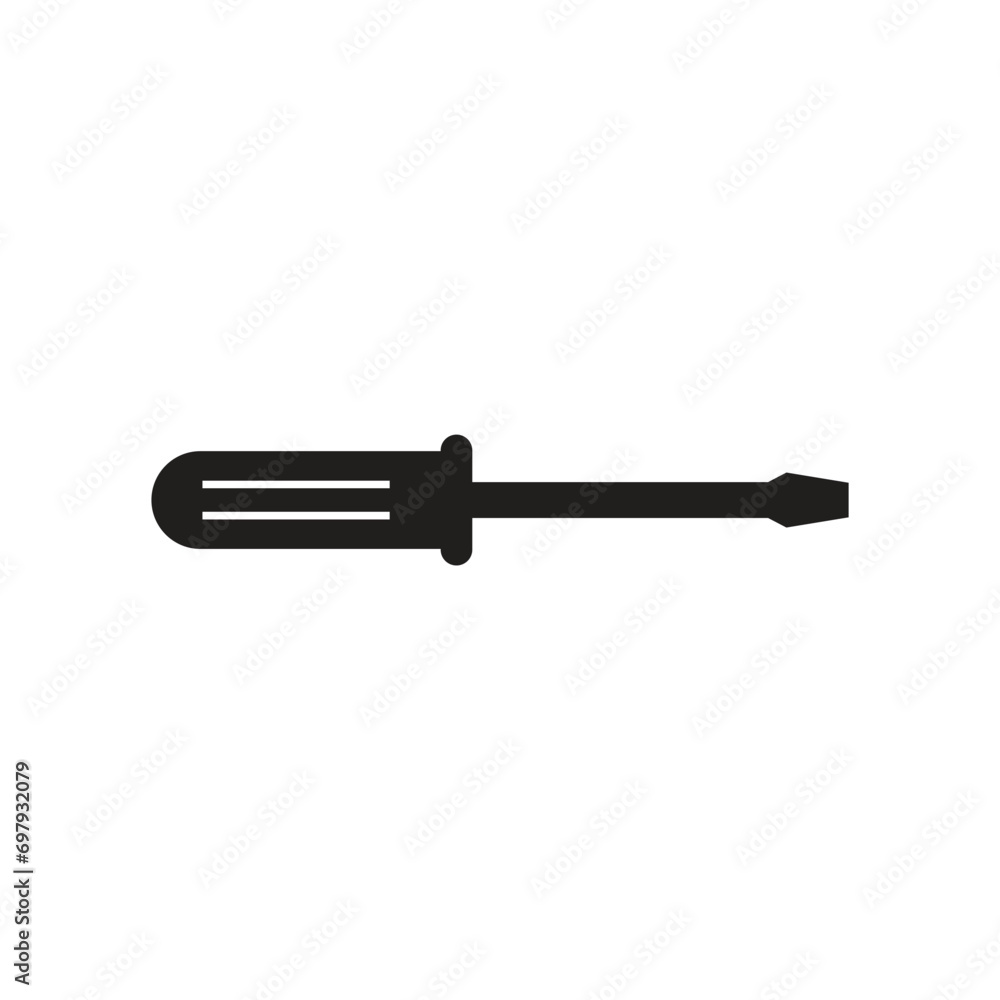 Flat screwdriver icon symbol vector Illustration. Flat screwdriver icon symbol vector Illustration.