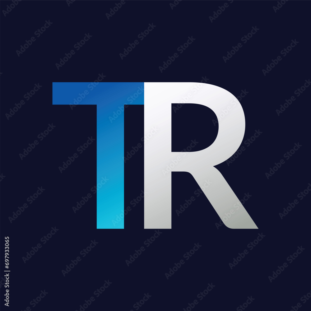 Obraz premium TR Letter logo design vector template.