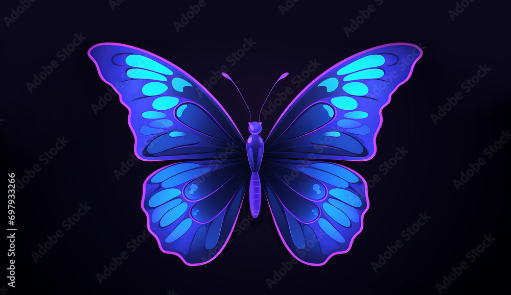 Artistic Butterfly Design. Vibrant Orange Beauty Artistic Butterfly Design. Vibrant Orange Beauty
