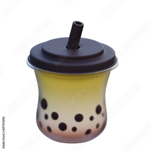 Bubble Drink 3d Illustration Imagae photo