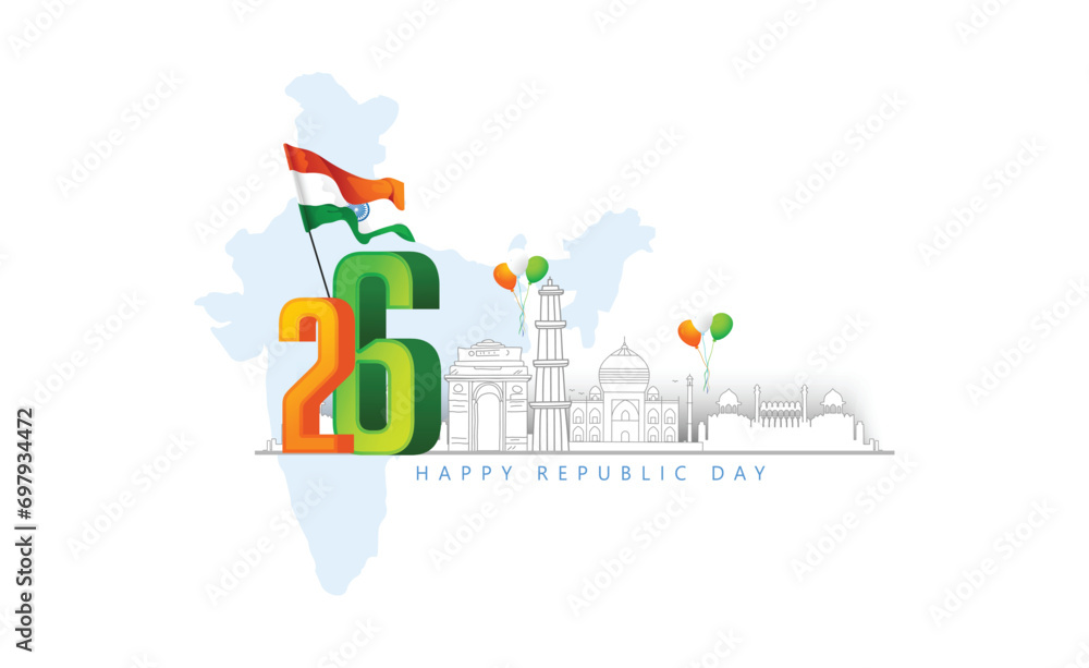 Happy Republic Day of India 26th January