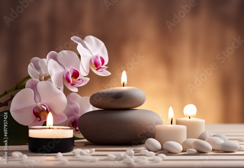 Beautiful spa images with flowers and nature