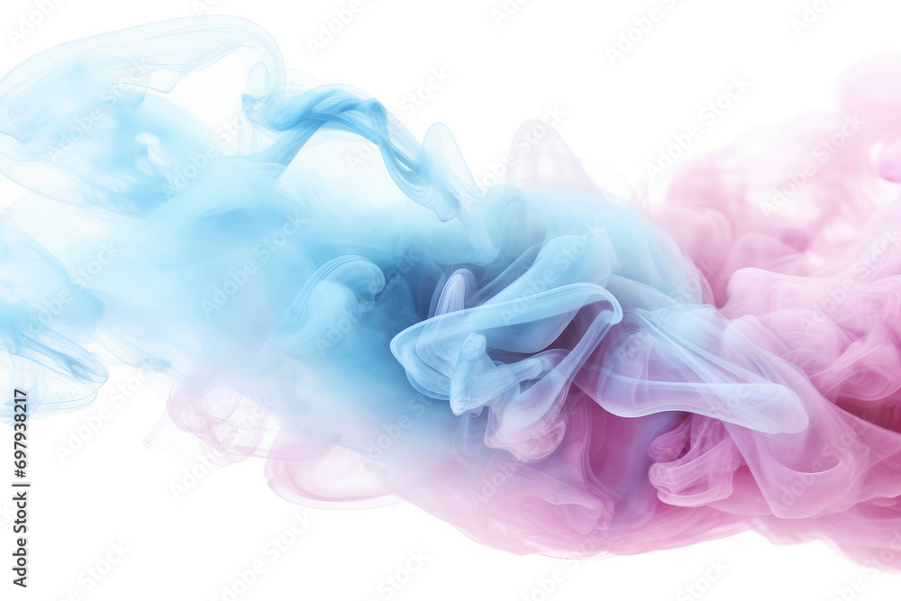 pink blue smoke illustration