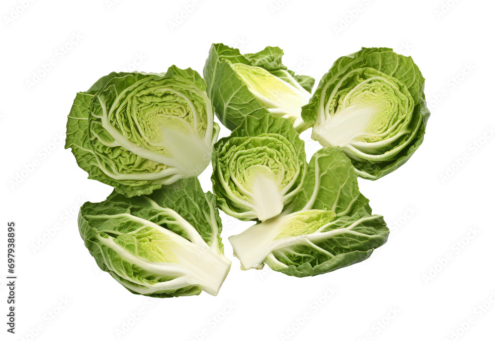 Obraz premium Cabbage_cut_into_small_pieces