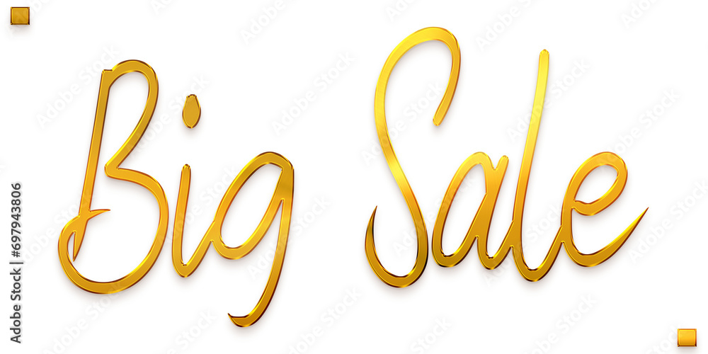 Big Sale Png Cursive Typography Text in Stylish Golden 3d Leyer Style Big Sale Png Cursive Typography Text in Stylish Golden 3d Leyer Style