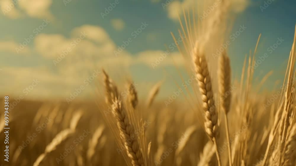 golden wheat field in summer golden wheat field in summer