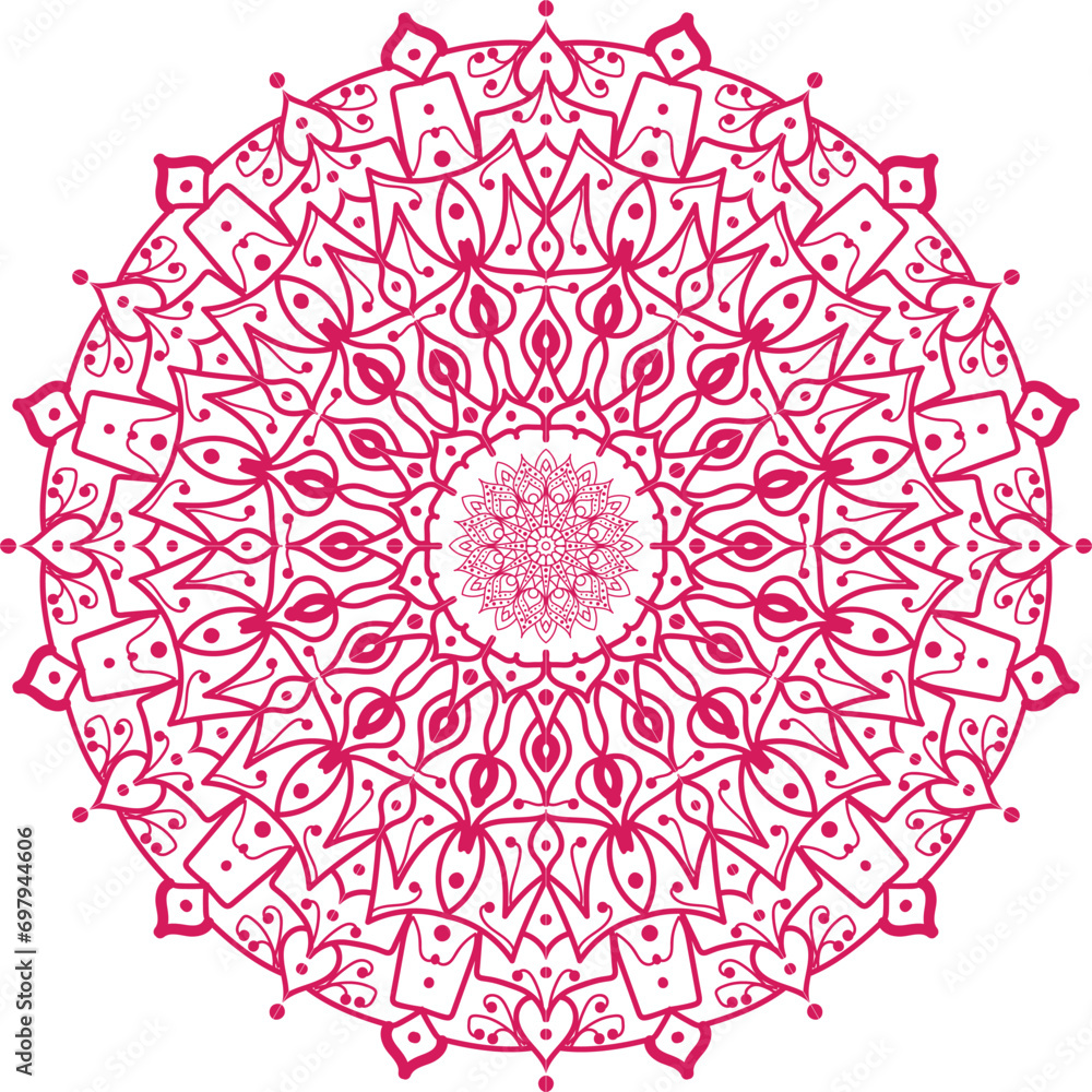 Ornamental Mandala Background Vector Design. decorative, Ornament, Art, henna, Indian Pattern.