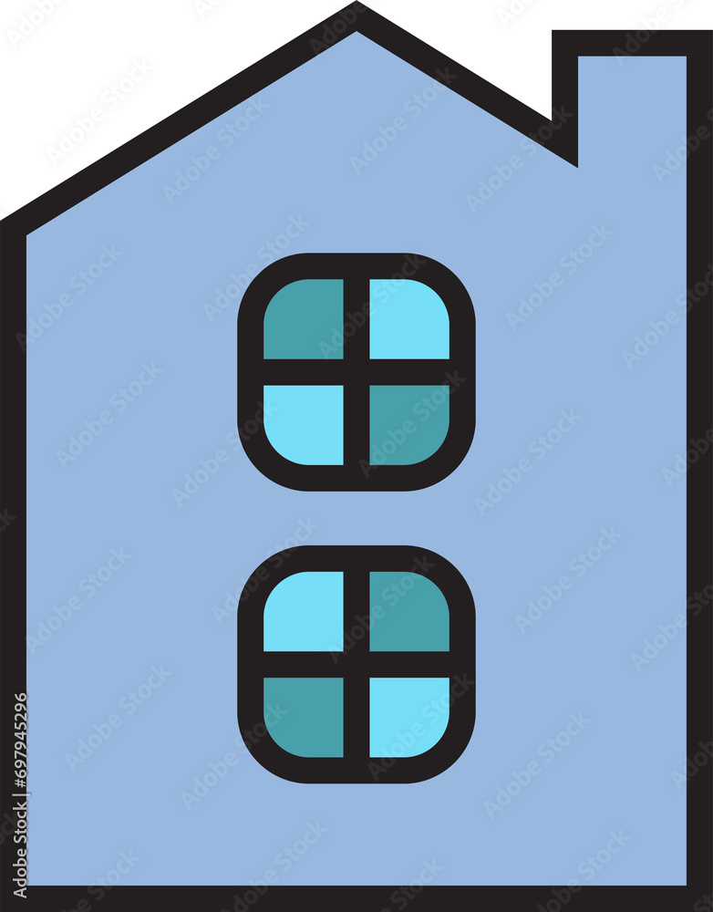 Fototapeta premium House Building Icon 