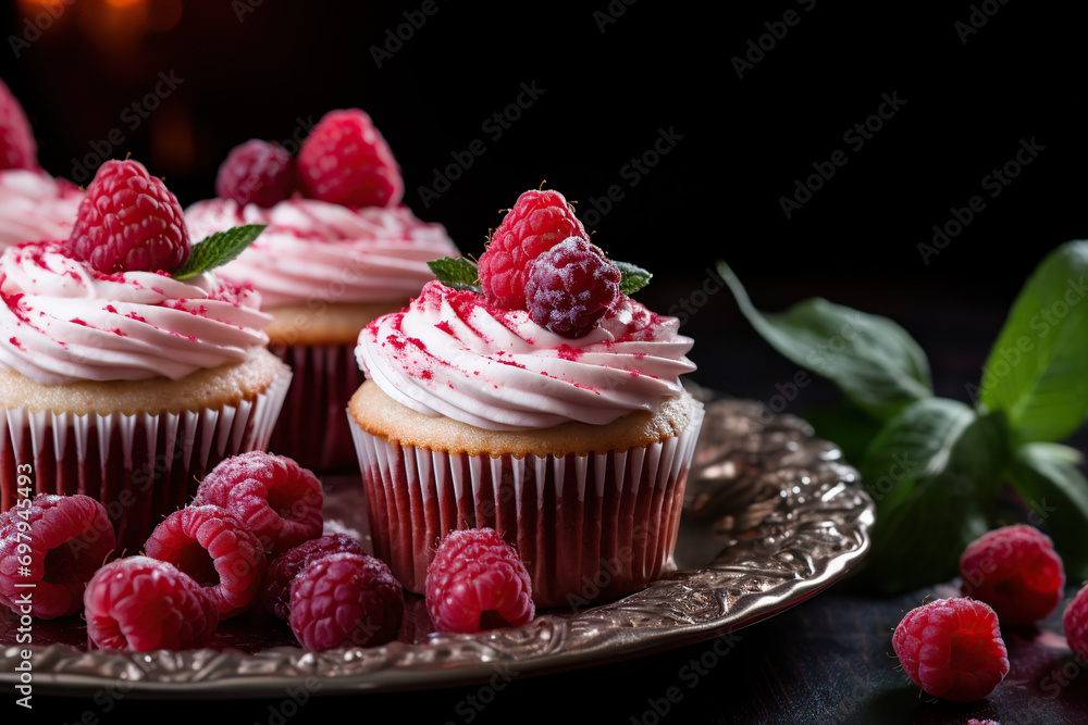 cupcakes with berries cupcakes with berries