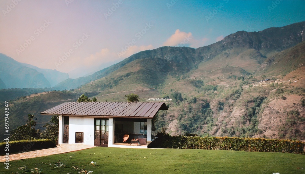 house in the mountains ,ai generated house in the mountains ,ai generated
