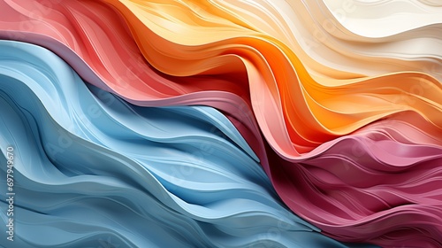 Wallpaper Mural Vibrant brushstrokes dance across a canvas of fabric, creating a mesmerizing abstract painting bursting with a spectrum of colors Torontodigital.ca