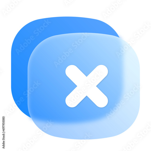 Close Glassmorphism Frosted UI Icon Sign and Symbol Design Illustrator Png Svg	