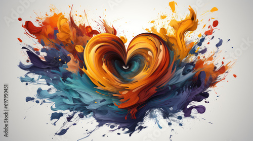 Global Heart: Blending a Worldly Love in Logo Design photo