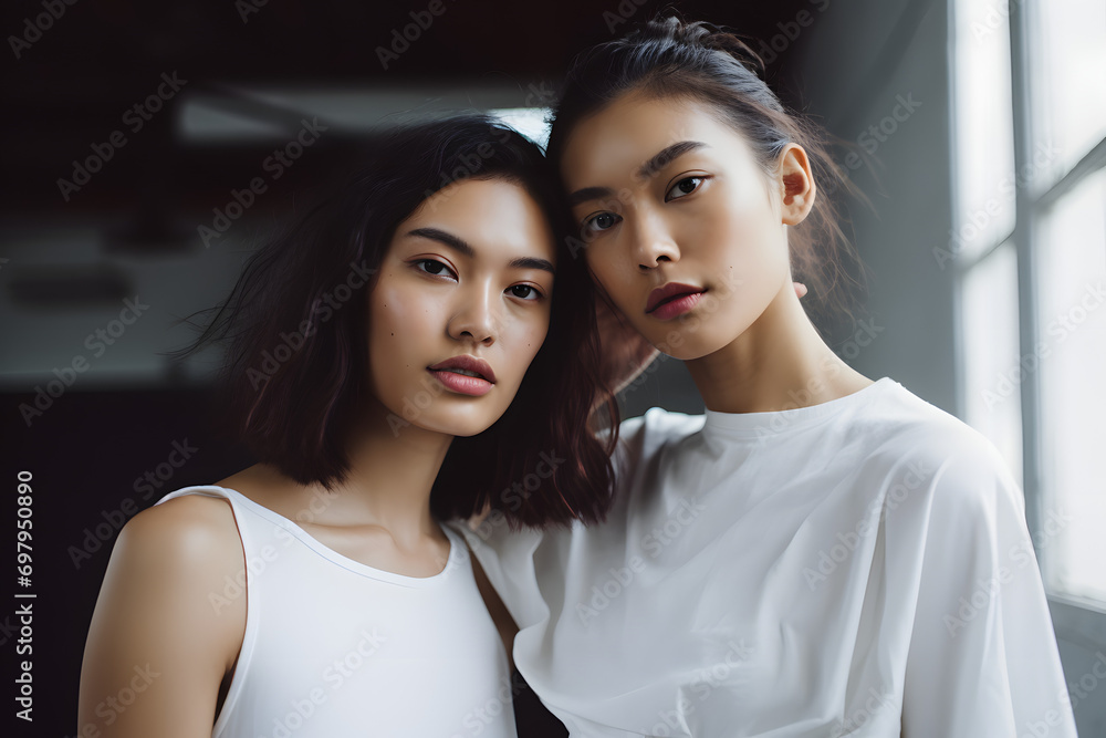 portrait of two women