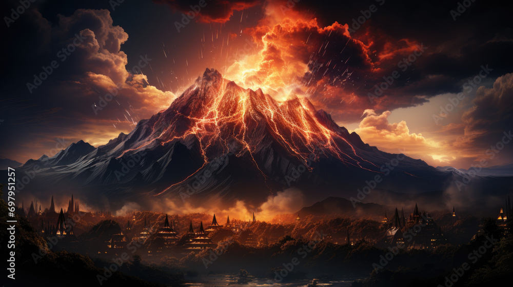 Volcanic Ascent: A Fiery Journey Amongst Peaks Volcanic Ascent: A Fiery Journey Amongst Peaks