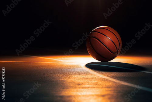 basketball ball in the basket © 天健 陈