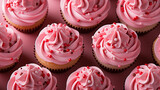 pink cupcakes with icing