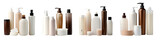 Bathroom supplies isolated on transparent background, png, Generative Ai