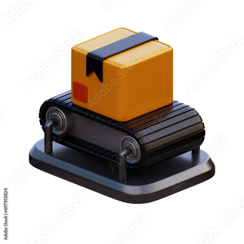 Package Sorting 3d Illustration Imagae