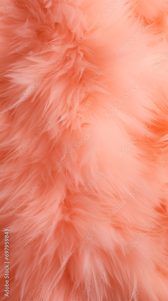Fluffy background in modern peach color Fluffy background in modern peach color