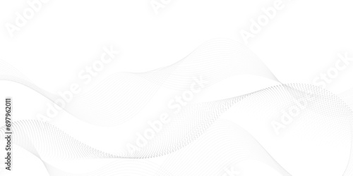 Abstract wave element for design. Digital frequency track equalizer. Stylized line art background. Vector illustration. Wave with lines created using blend tool. Curved wavy line, smooth stripe.