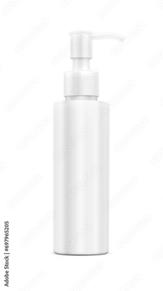 Blank packaging white plastic pump bottle for Alcohol gel hand sanitizer or medical care product design mock-up Blank packaging white plastic pump bottle for Alcohol gel hand sanitizer or medical care product design mock-up