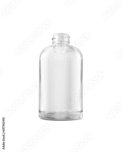 blank packaging clear glass bottle for cosmetic dropper serum or beauty products design mock-up