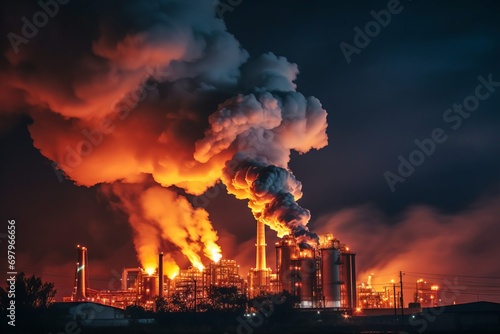 工業地帯と環境汚染