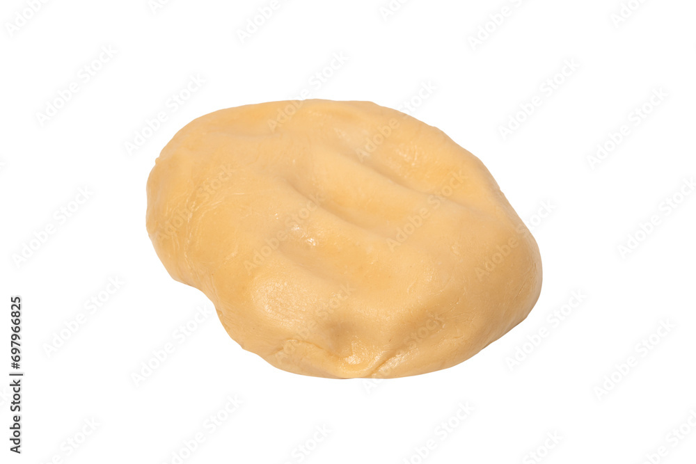 Raw dough isolated on a white background. Raw dough isolated on a white background.