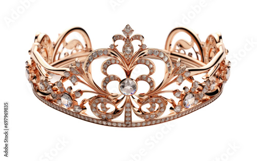 Elegance Enthroned The Timeless Tiara on White or PNG Transparent Background