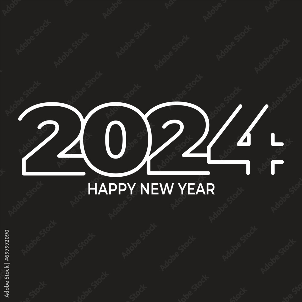 2024 happy new year text effect design template 2024 happy new year text effect design template