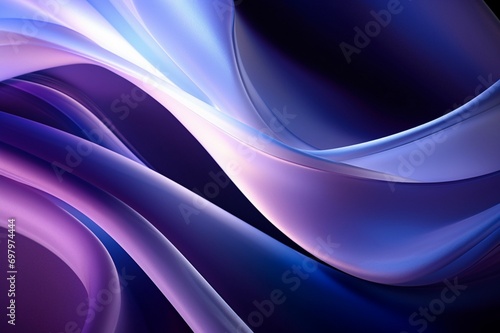 Iridescent lavender curves gracefully meandering in cosmic darkness, casting a soft glow in their wake