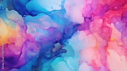 Watercolor background of Colorful alcohol ink abstract background