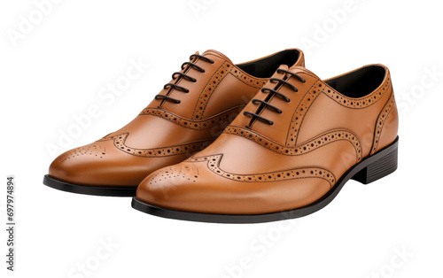 Stepping into Style The Versatility of Wingtip Oxfords on White or PNG Transparent Background