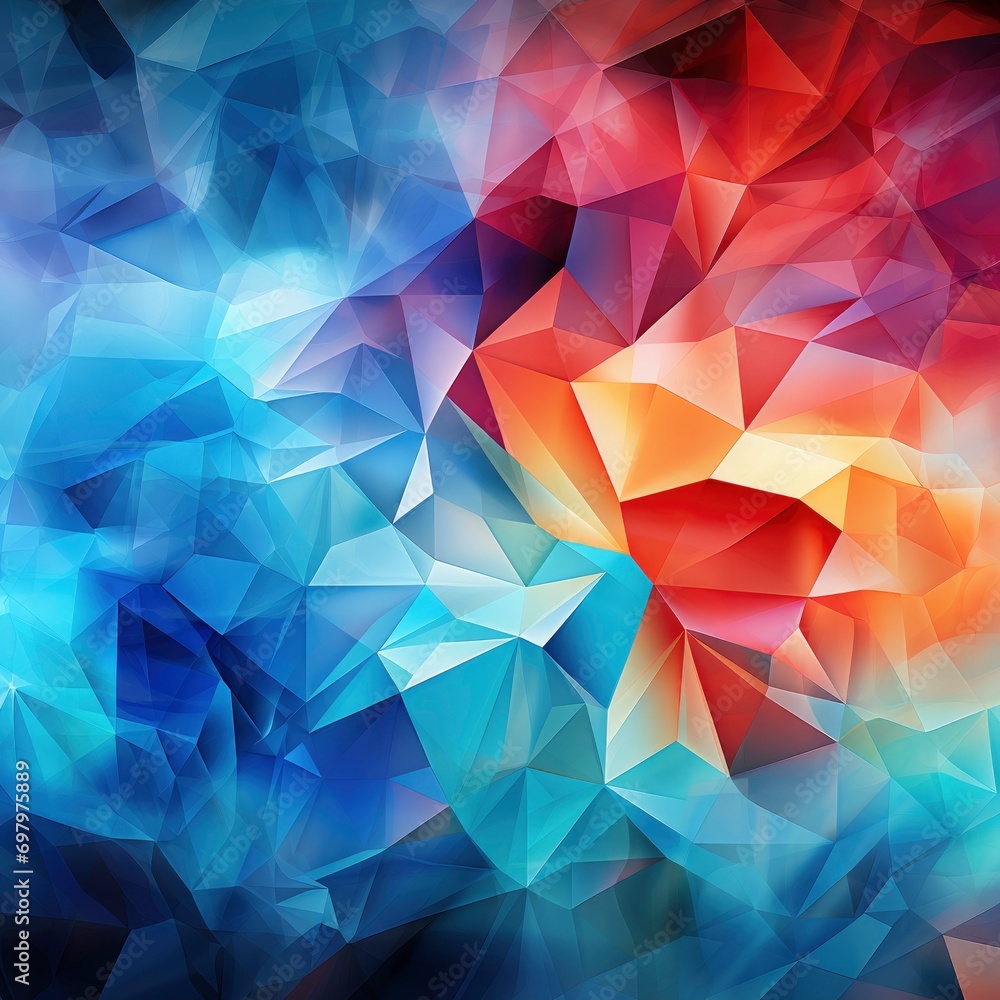 Abstract Background Polygons On White On White Background, Illustrations Images