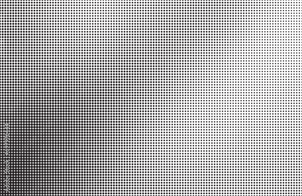 Halftone vector background. Monochrome halftone pattern. Abstract geometric dots background. Pop Art comic gradient black white texture. Design for presentation banner, poster, flyer, business card. Halftone vector background. Monochrome halftone pattern. Abstract geometric dots background. Pop Art comic gradient black white texture. Design for presentation banner, poster, flyer, business card.