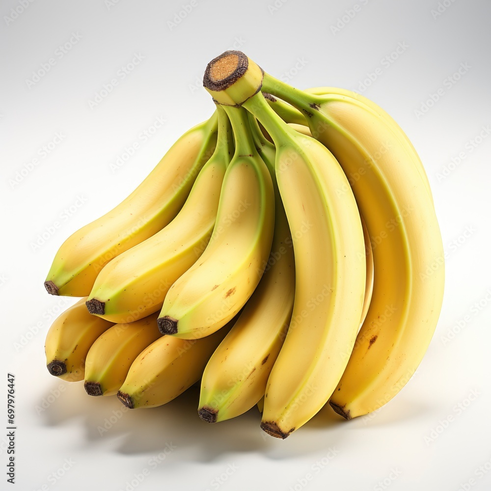 Banana Isolated On White Background Clipping On White Background, Illustrations Images