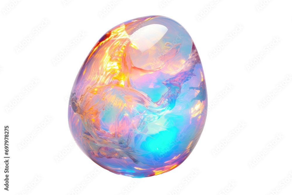 Beauty of Opal Isolated On Transparent Background