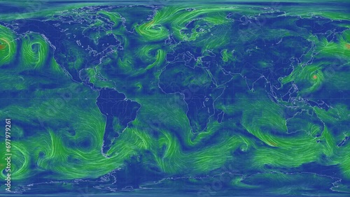 Explore Patterson Projection and Atmospheric Circulation in 4K: Visualizing Weather Conditions